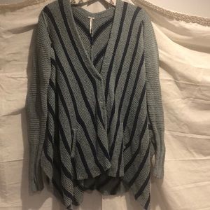 Free People Striped Cardigan